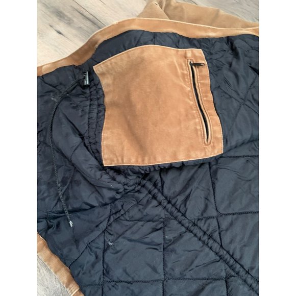 Carhartt Men Vintage C26 BRN 2XL Regular Barn Coat Tan Brown Quilted Arctic Togg - Picture 7 of 16